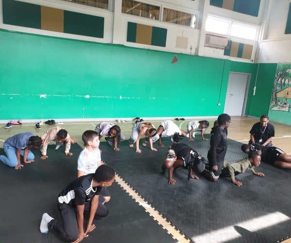 kids doing exercises